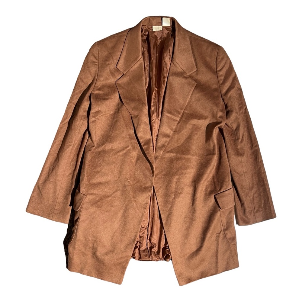 Krizia 100% Cashmere Coat Brown